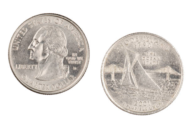 istock Rhode Island 2001d State Commemorative Quarter isolated on a white background 1170221130