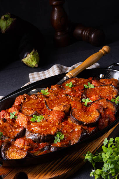 istock arni me melitzanes - stewed lamb with eggplant 1170222296