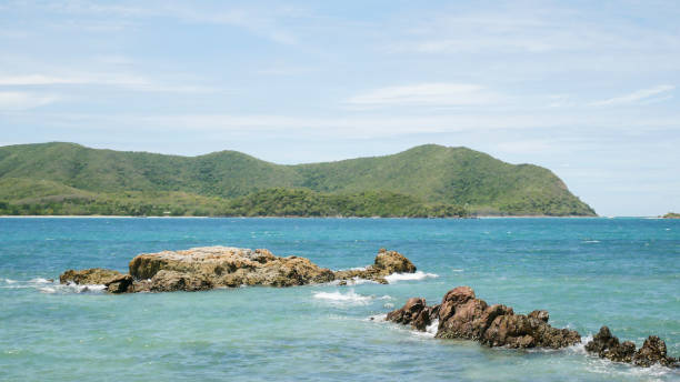 istock Thailand blue sea and blue sky landscape background. 1170227988