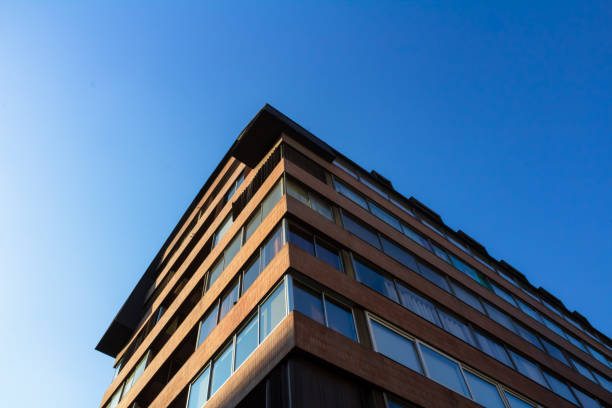 istock Low angle view of apartment building 1170230141