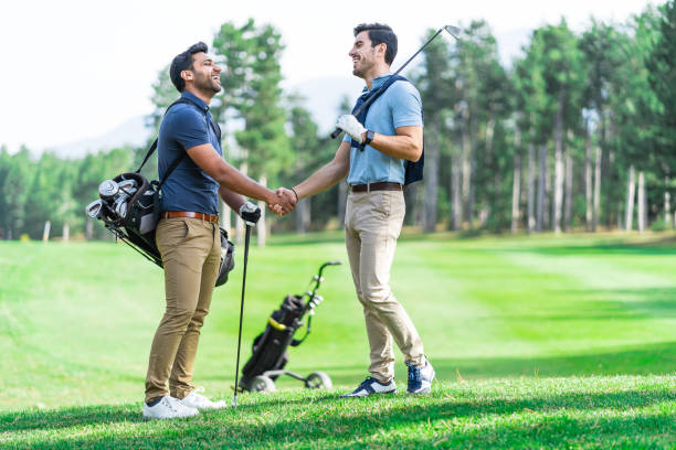 istock Friends Playing Golf on a Beautiful Sunny Day Handshake 1170231360