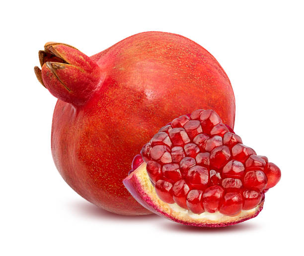 istock Pomegranate isolated on white background with clipping path 1170234183