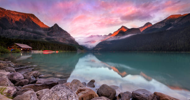 istock Dramatic Sunrise at Lake Louise, Banff National Park 1170236873
