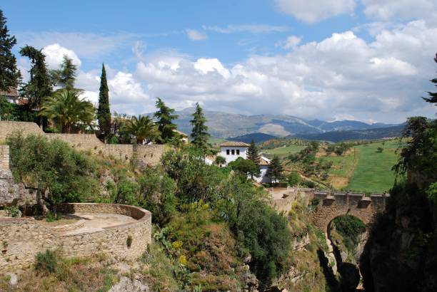 istock Old bridge and countryside, Ronda, Spain. 1170239869
