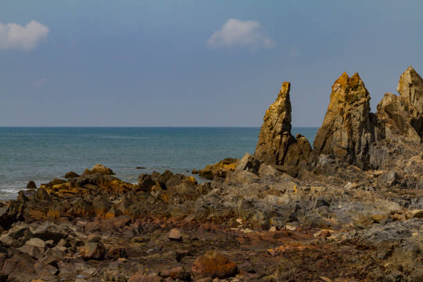 istock Big rocks on the shore in India 1170243619