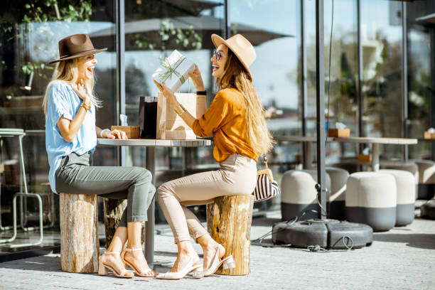 istock Girlfriends on the cafe terrace 1170247545