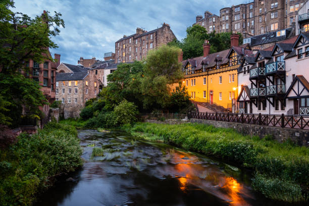 istock Dean Village in Edinburgh city centre at dusk 1170264792