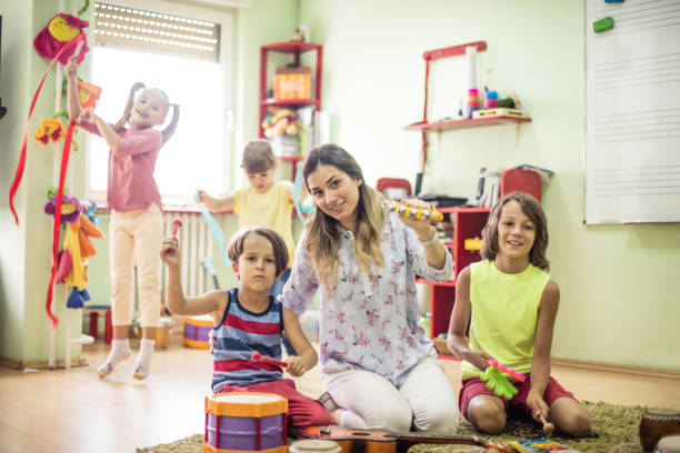 istock She loves spending time with the kids. 1170268531