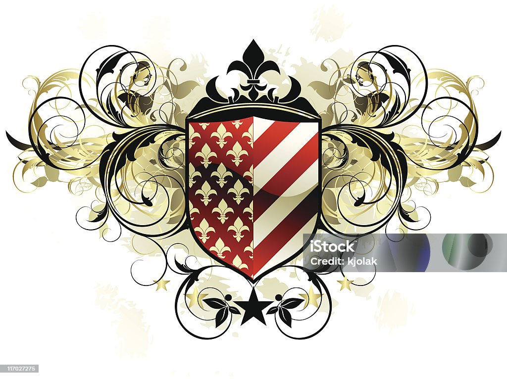 Blason en arrière-plan - clipart vectoriel de Armoiries libre de droits