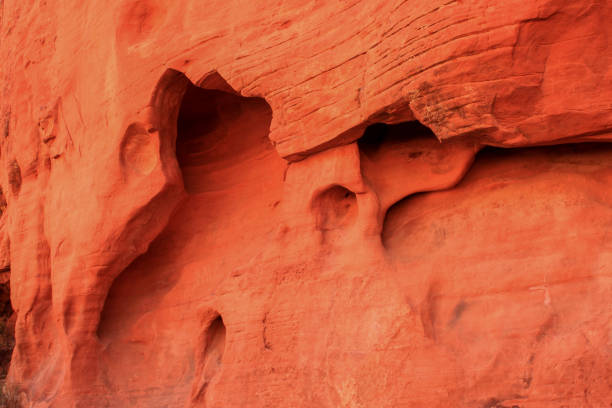 Red Rock Canyon is set of large red rock formations: a set of sandstone peaks and walls called the Keystone Thrust.