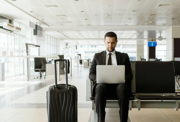 istock Businessman at airport 1170274993