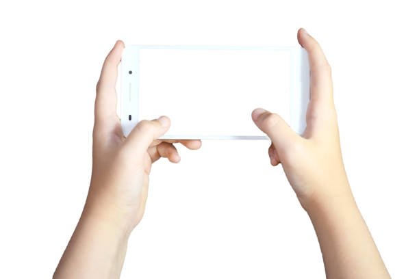 istock young hands taking picture with mobile of white colore 1170277859