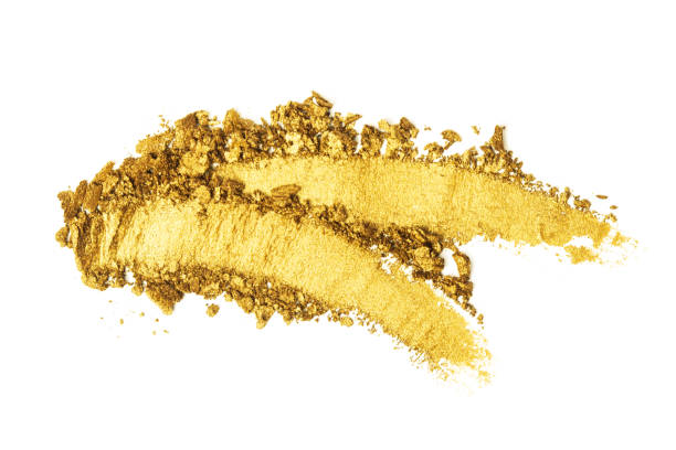 istock Broken golden Eye shadow set isolated on white 1170281694