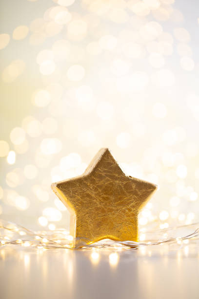 istock Christmas bokeh background with decorative star. 1170283258