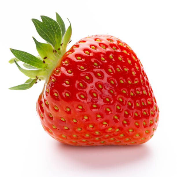 istock Fresh strawberries closeup on a white background. Isolated - Image 1170284389