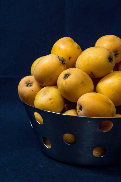 istock Medlars in a stainless steal fruit bowl 1170284772