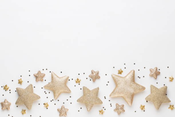 istock Christmas composition. Christmas decorations on white background. Flat lay, top view 1170286520