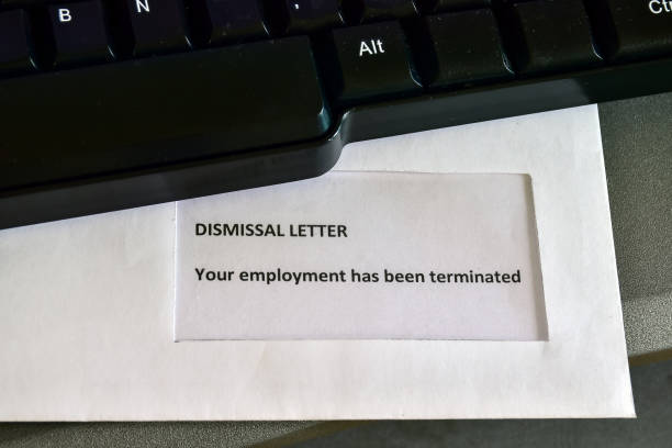 istock Receiving a Dismissal Letter on the desktop 1170289501