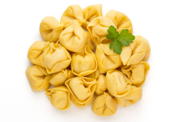 istock Raw homemade pasta,tortellini with herbs. 1170289703