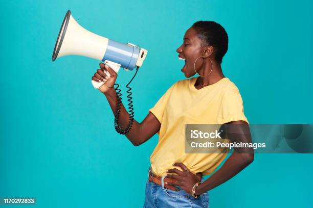 Nobody Else Has Your Voice Use It Stock Photo - Download Image Now - Megaphone, Voice, Marketing