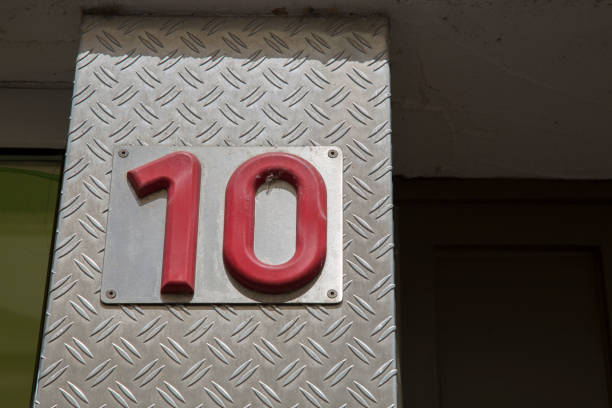 istock Number Ten on Metal Wall 1170295344