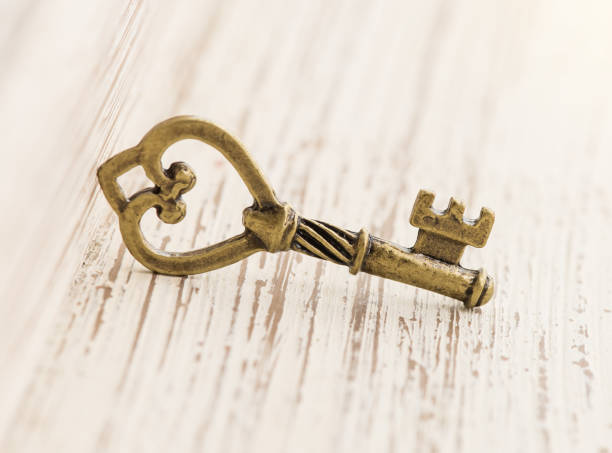 istock bronze pendant in the form of a key. 1170305840