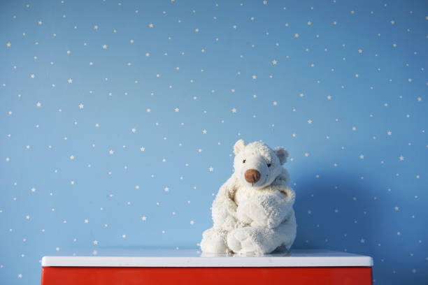 istock Polar bear toy in room 1170316050