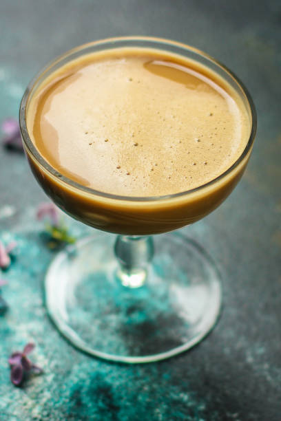istock chocolate cocktail (sweet drink chocolate) menu. top food background. copy space 1170320812