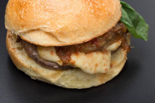 istock elegant street food on black board 1170320815