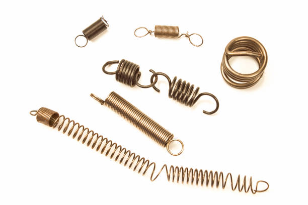 istock Steel springs isolated on white background 1170323830