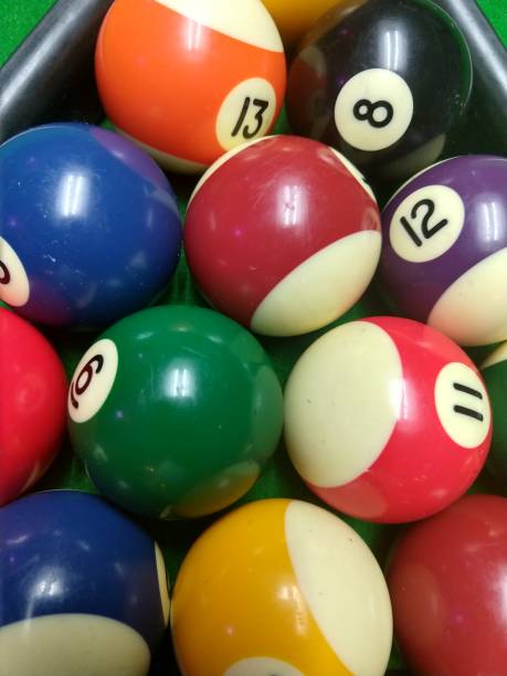 istock Colorful pool table and the billiard balls 1170323977