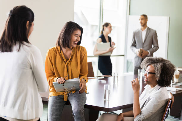 istock Businesswomen discuss project 1170329690