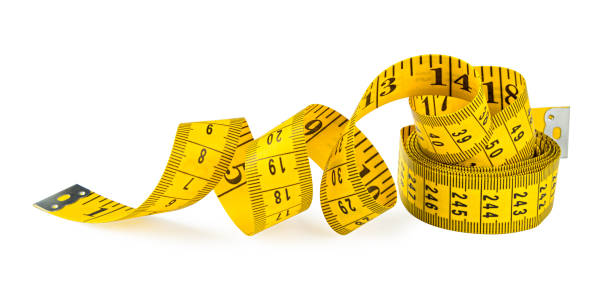 istock yellow isolated metric measuring tape on white background 1170330787