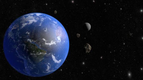 istock An asteroid flies to the earth. 3D rendering 1170331536