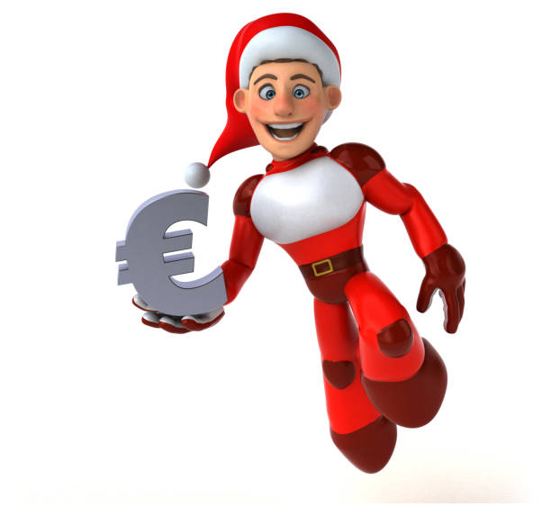 istock Fun Super Santa Claus - 3D Illustration 1170335520