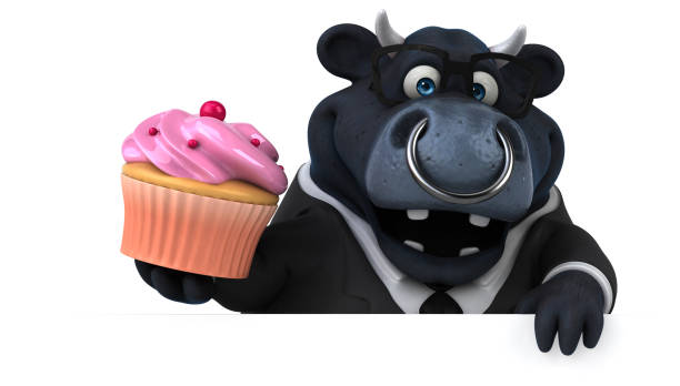 Black bull - 3D Illustration