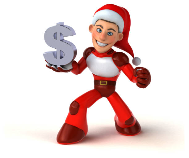 istock Fun Super Santa Claus - 3D Illustration 1170336949