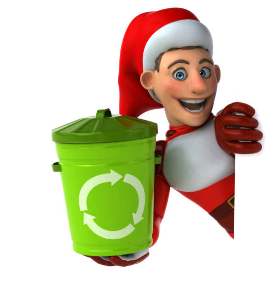 istock Fun Super Santa Claus - 3D Illustration 1170336966