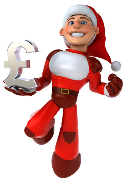 istock Fun Super Santa Claus - 3D Illustration 1170337091