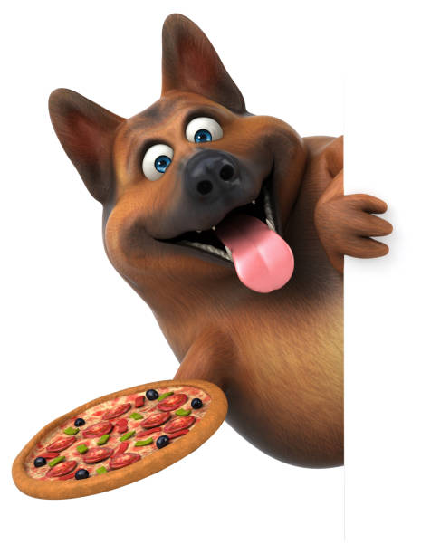 istock Fun german shepherd dog - 3D Illustration 1170337961