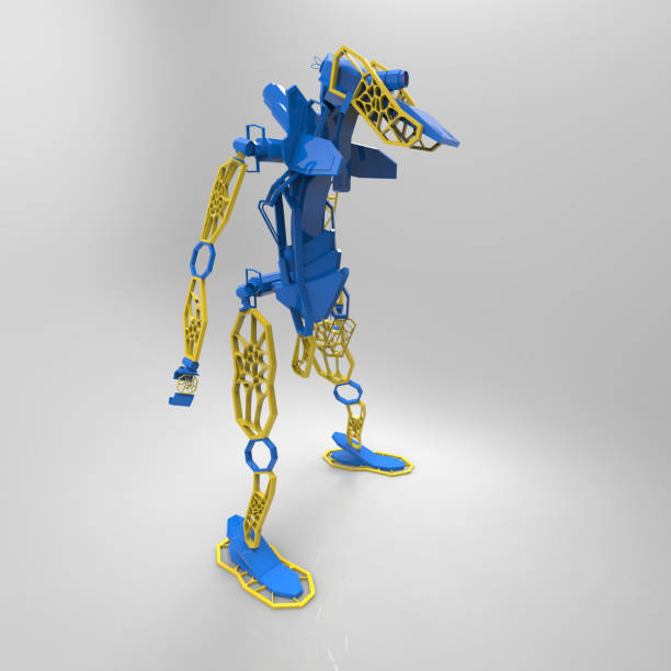 istock 3D generative design of a robot - 3D Illustration 1170338510