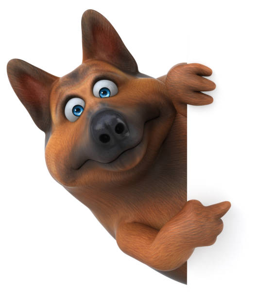 istock German shepherd dog - 3D Illustration 1170339348