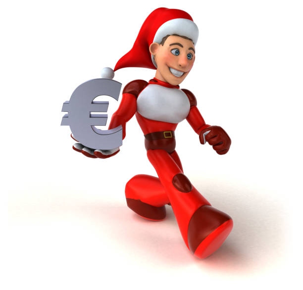 istock Fun Super Santa Claus - 3D Illustration 1170339497