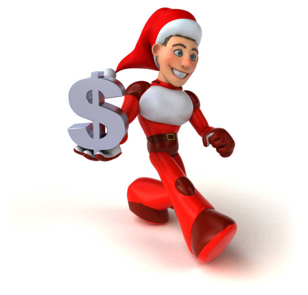 istock Fun Super Santa Claus - 3D Illustration 1170339533