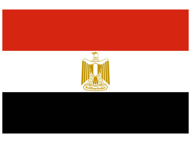 istock Egypt Beautiful national flag. original colors and proportion. Simply and trendy Flat design. vector illustration for web,logo, icon and background. eps10, from all countries flag set. 1170340239