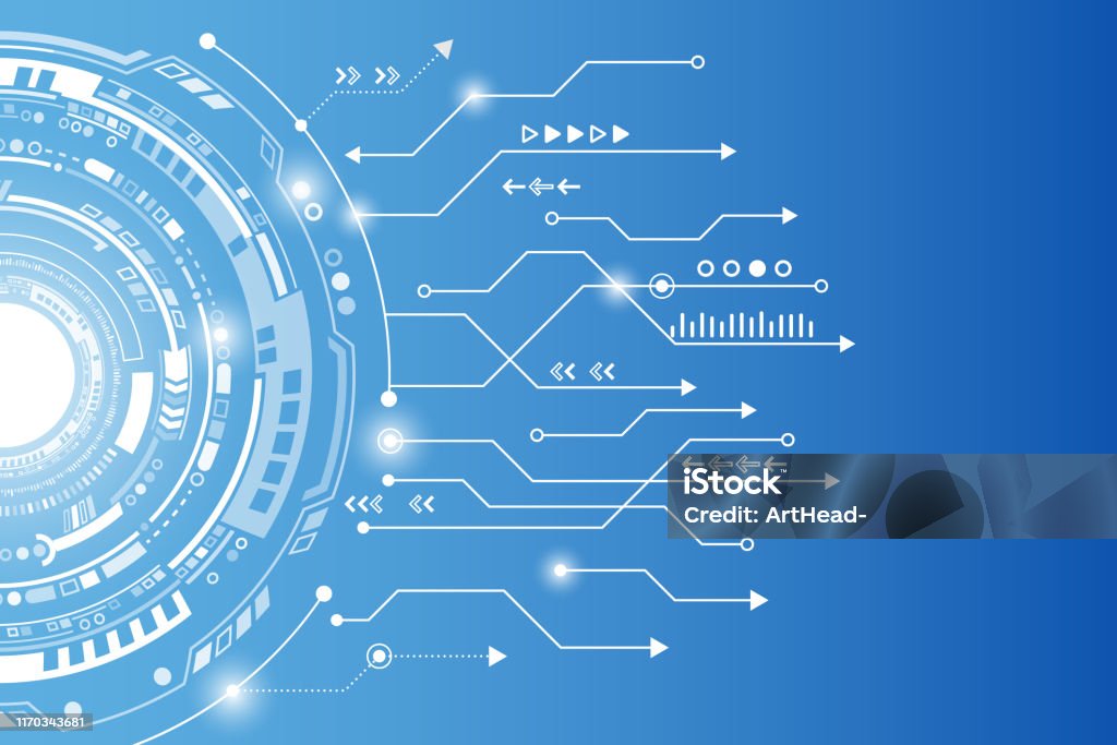 High Tech Communicator Hitech Communication Concept Connection Structure Vector Illustration ...