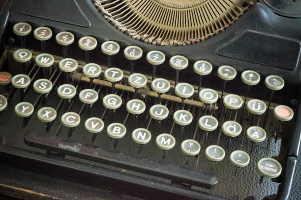istock Closeup of old typewriter 1170345855