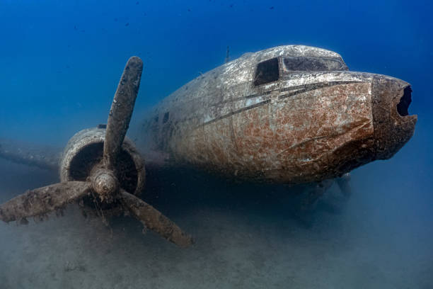 scuba diving underwater wreck plane
