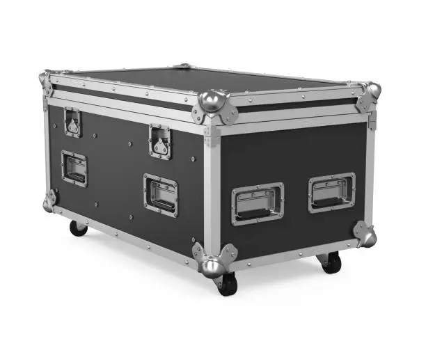 Photo of Metallic Road Case Isolated