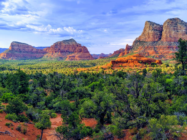 세도나 애리조나 근처 법원 록 공원 - mountain sedona arizona southwest usa 뉴스 사진 이미지